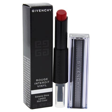 givenchy rouge interdit vinyl color all|Givenchy rouge interdit magic lipstick.